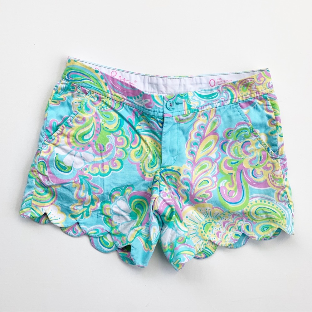 Lilly Pulitzer Buttercup Shorts Double Trouble 0